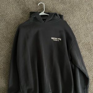 gray white fox hoodie